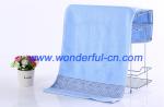 Bulk fluffy luxury embroidered organic cotton face turkish towels