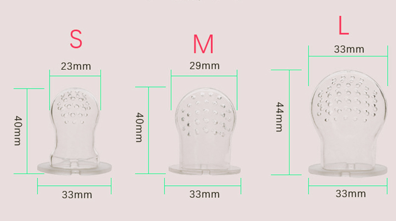 Nitrosamine Free PP Silicone Pacifier Holder resh Baby Fruit Food Feeder