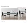 Buy cheap Dt-914 Glass Extension Dining Room Table 1100(+300+300)*700mm Width With Modern Design from wholesalers