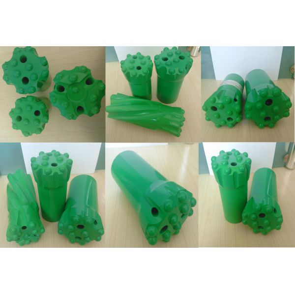 Threaded T38 / R38 Ballistic Button Drill Bit with Tungsten Carbide Button
