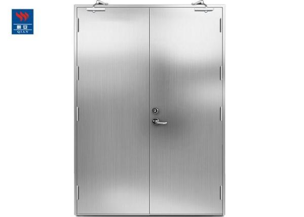 Buy cheap Stainless Steel Fire Rated Double Swing Door Reinforced Security Door from wholesalers