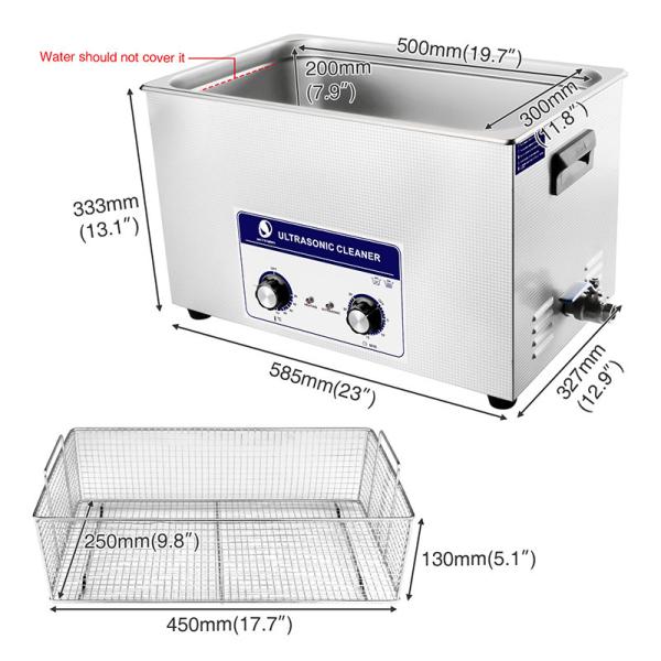 Buy cheap 600W SUS304 Mechanical Ultrasonic Gun Cleaner Skymen 30L For Rifle Guns from wholesalers