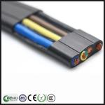 4 Core Flexible Flat Crane Cable, ECHU Cable