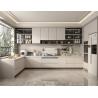 Buy cheap High End Cuisine Luxury Marble Floor Island White Full Modern Kitchen Cabinet from wholesalers