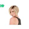 Buy cheap Short Straight Dark Brown Synthetic Hair Wigs , Full Lace Synthetic Wigs from wholesalers