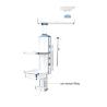 Buy cheap Aluminum Alloy Gas Medical Ceiling Pendant 800mm Length 340 Degree from wholesalers