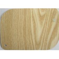 Buy cheap Yellow Wooden Finish Pvc Vinyl For Wall Waterproofing WPC Panel product