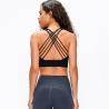 Buy cheap Longline Womens Padded Womens Sports Bra Widened Hem Shockproof Cross Back from wholesalers