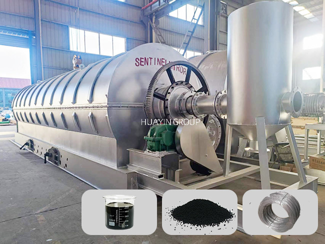 4T Per Day Waste Tyre Pyrolysis Plant Tyre Recycling Into Fuel Oil Process