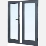 Aluminum Casement Doors With 1.4mm Aluminum Wall For Boutique Hotel