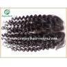Buy cheap Lace top closure 4''x4'' ,malaysian virgin hair natural color curly 10''-24''length from wholesalers