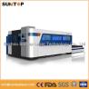 Buy cheap 2000W Fiber Laser Cutting machine with exchanger working table , laser protection cabinet from wholesalers