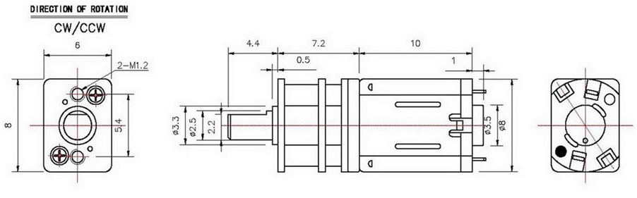 90RPM DC Gear Motor Large Torque No Load Speed 210RPM Household Appliances