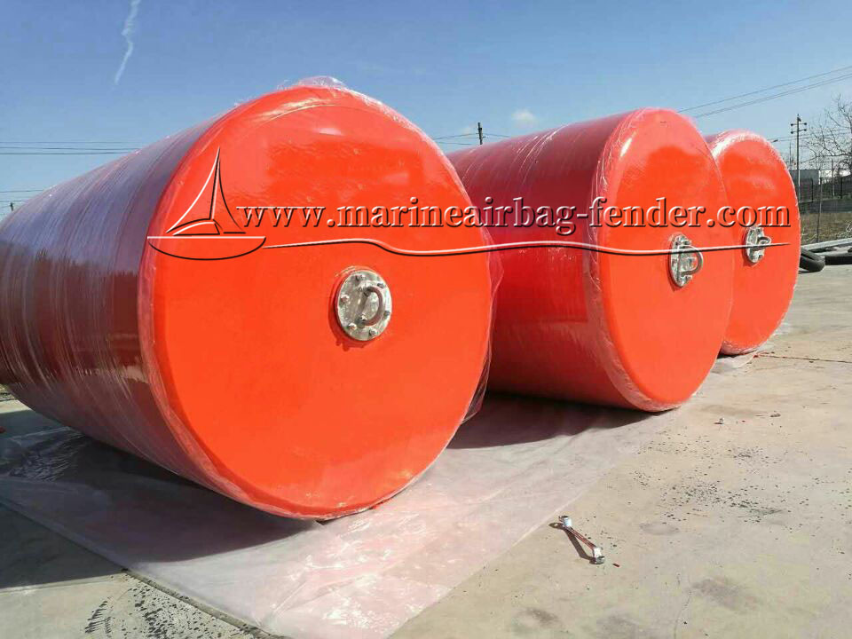 Dock / Boat EVA Foam Fender Protected By Nylon Yarn Net And Galvanized Steel Plate