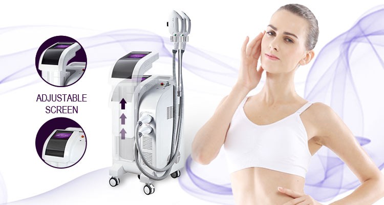 Pigment Reduction IPL RF Beauty Equipment 2500w Output Power 4 - 8mm YAG Spot Diameter