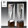 Buy cheap Individualized Custom Resin Trophies Crystal And Solid Wood Combination Trophy from wholesalers