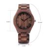 Buy cheap Natural Black Wood Watch Men Business Luxury Stop Watch Quartz Movement Wood Watches Luxury Gift Full Wooden Watches from wholesalers