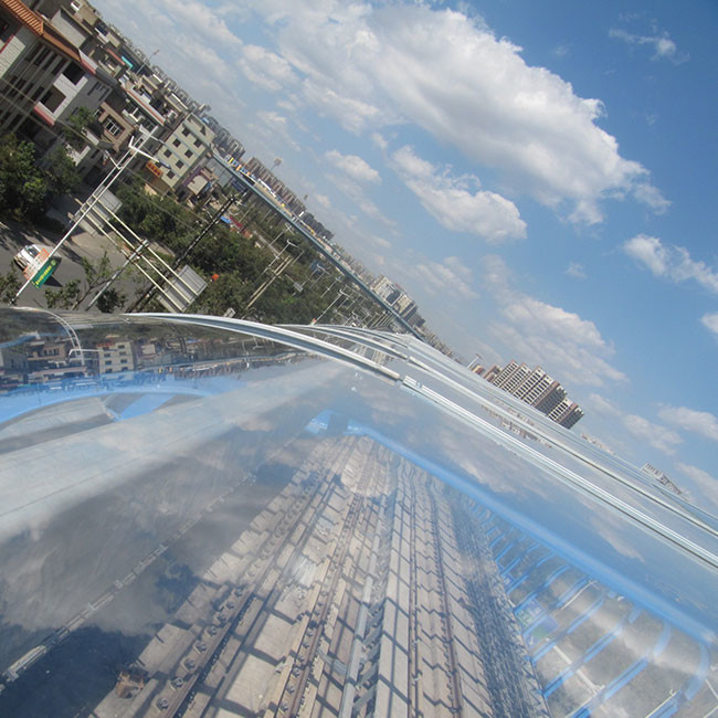 Clear Soundproof Acrylic Sheets Highway Sound Barrier Fence For Construction