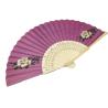 Buy cheap Customize 21cm White Color Bamboo Engraved Logo Hand Fan for Wedding Party Favors from wholesalers