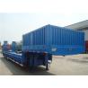 Buy cheap Heavy Equipment Delivery Lowboy Semi Trailer 4 Axle 80tons Top Flange Thickness 14mm from wholesalers