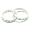 Buy cheap Glow In The Dark Rubber Bracelets Personalized Custom Sports Bracelets from wholesalers