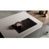 Buy cheap Black Melamine Kitchen Cabinets Tailored Kitchen Cabinet With Island Table from wholesalers