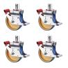 Buy cheap 200mm 1540lbs Capacity Scaffolding Wheels With Steel Stem from wholesalers