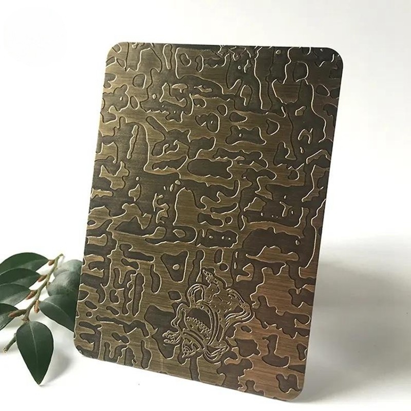 201 430 Etched Stainless Steel Sheet Mirror Colored For Architecture