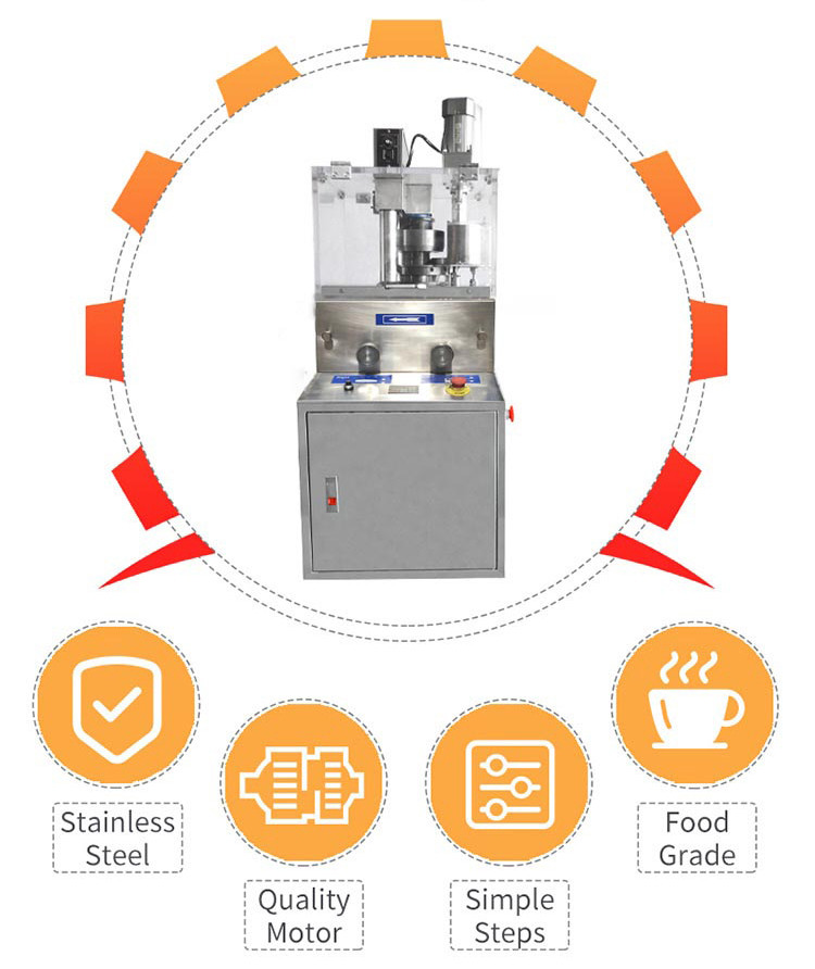 9000-16200pic/H Lab Factory Electric Rotary Tablet Press Machine Pill Tablet Press Machine