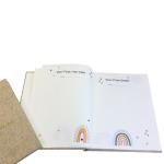 178x240mm Hardcover Journal Printing Natural Linen Fabric Cloth