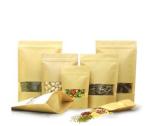 High Quality Custom Printed Flat Bottom Stand Up Kraft Paper Bags Food Packaging