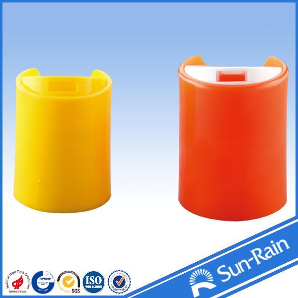 Buy cheap Colorful red yellow standard disc cap for plastic shampoo bottles from wholesalers