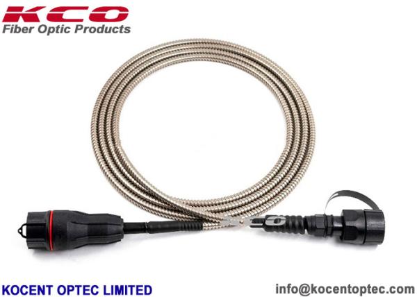 Buy cheap FULLAXS Armored Fibre Optic Patch Cable 2 Core Spiral Cover Low Insertion Loss from wholesalers