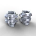 Precision Machined Neutral Kneading Block 316L HIP Twin Screw Extruder Parts