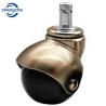 Buy cheap Durable 50mm Wheel With Brake Gold Metal Stem Moving Caster For Side Table from wholesalers