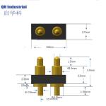 2Pin 3.5mm Pitch 2.3mm height Peru Smart Device Magnetic Charging Connector