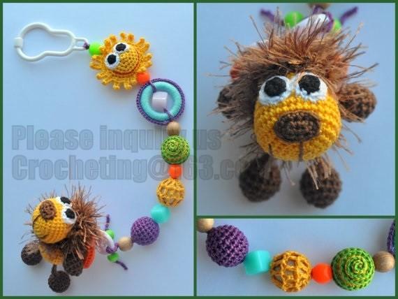 Buy cheap wood bead pacifier clip, non-toxic, baby shower gift, dummy holder, amigurumi from wholesalers