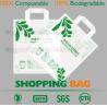 Buy cheap 100% Biodegradable Compostable Grocery Shopping bag T-Shirt Bag for Take Out, shopping bag compostable bag made from cor from wholesalers