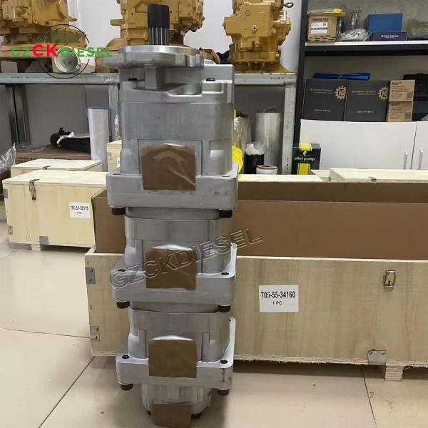 Buy cheap Hydraulic Gear Pump 705-55-34140 705-55-34160 705-55-34190 For Komatsu Wheel Loaders WA350-3A-S WA350-3-X from wholesalers