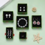 Cardboard Paper Romantic Bow Tie Packaging Box For Earrings Necklace Rings