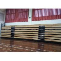 Buy cheap Motorized Retractable Gym Seating Wooden Bench For Multi - Functional Hall product