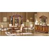 Buy cheap Wooden Carved Flower 6 Seater Dining Table And Chairs ISO14001 European Antique from wholesalers