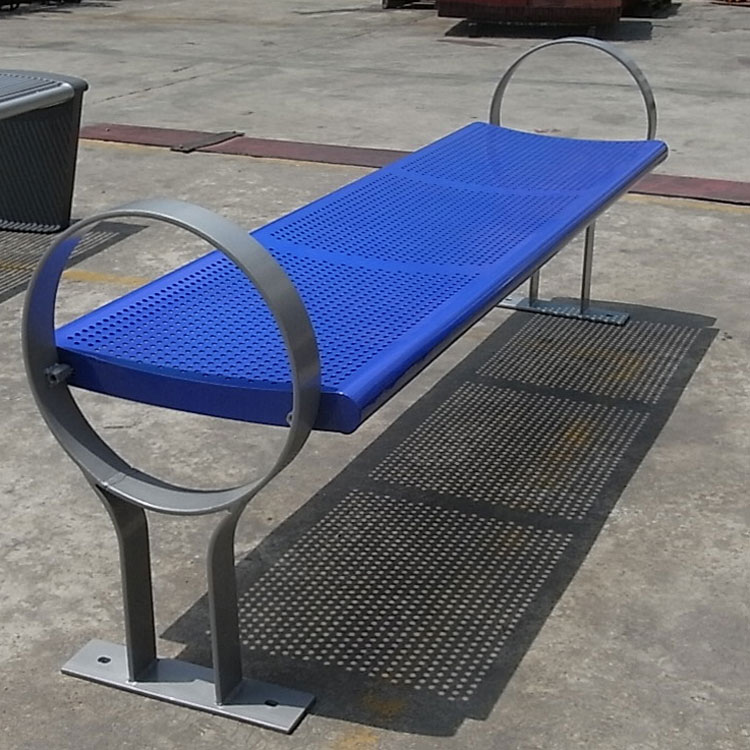 ISO9001 Galvanized Metal Outdoor Bench