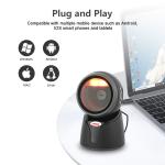 USB Desktop Barcode Scanner Wireless Kiosk 2D Omnidirectional Bar QR Code Reader