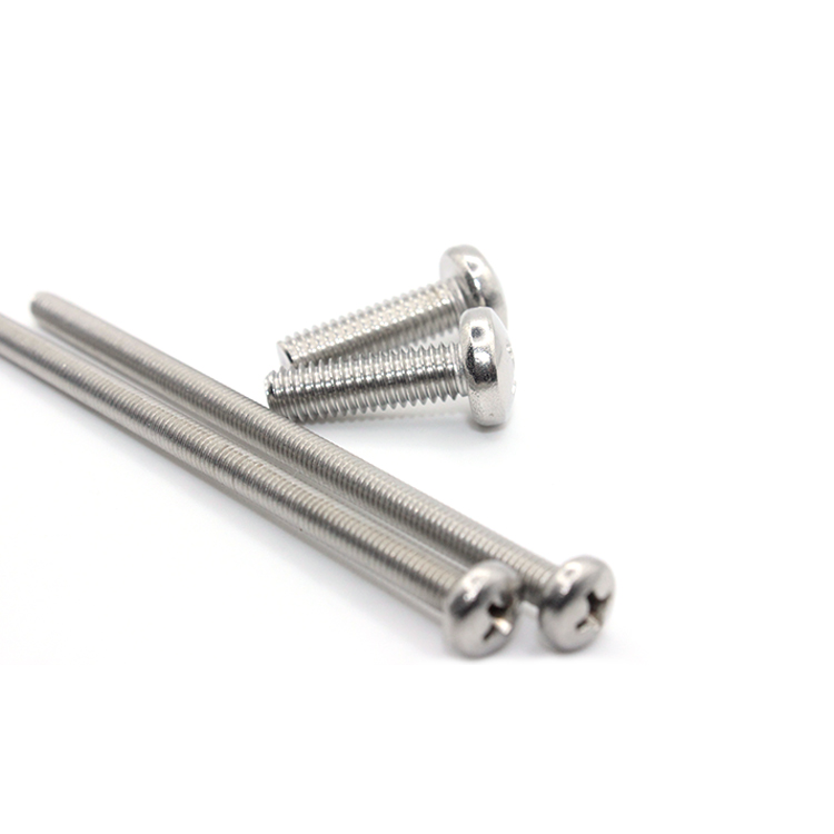 Stainless Steel 304 Phillips Pan Head Machine Screw M2 M3 M4 M5 M6 M8 Cross Recessed