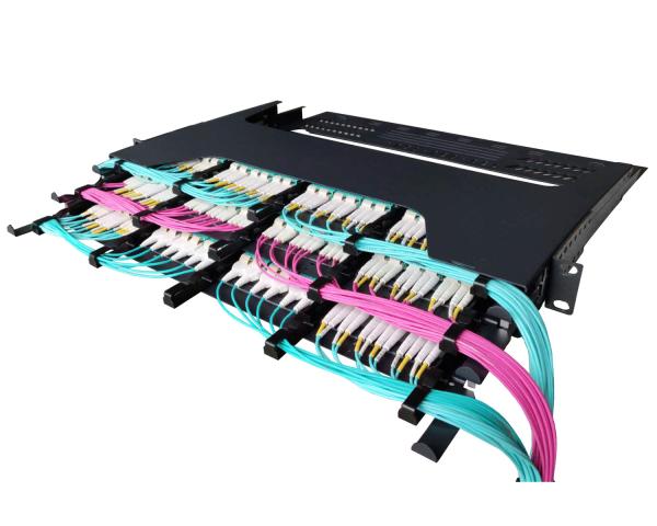 Buy cheap MTP Fiber Optic Patch Panel 1U 144 Cores 19inch Rack Mount from wholesalers