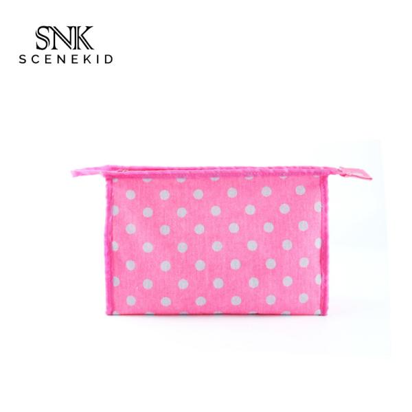 Buy cheap Polyester Portable Dot Printed Cosmetic Travel Bag from wholesalers