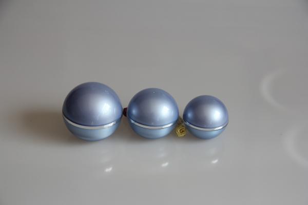 Buy cheap Luxury Empty Acrylic Cosmetic Face Cream Jar Blue For Makeup BB Cream from wholesalers