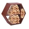 Buy cheap Outdoor Fireplace Hexagonal Wood Stacking Corten Steel Firewood Log Rack from wholesalers