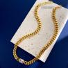 Buy cheap Personalized Stainless Steel CZ Gold Necklace Miami Cuban Link Chain Necklace from wholesalers
